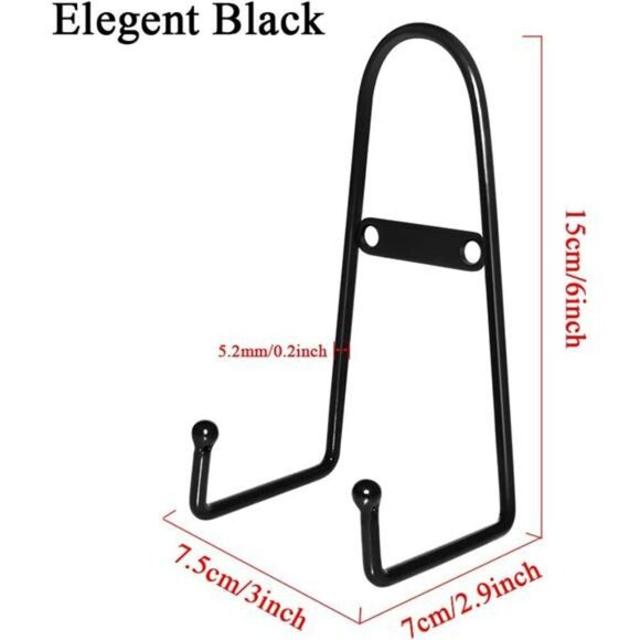 Iron Plate Display Stands Set of 4 Wall Mount Easel Holders for Frames Books - Picture 3 of 6